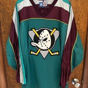 Mighty Ducks Of Anaheim Starter Green Alternate Jersey (XL)
